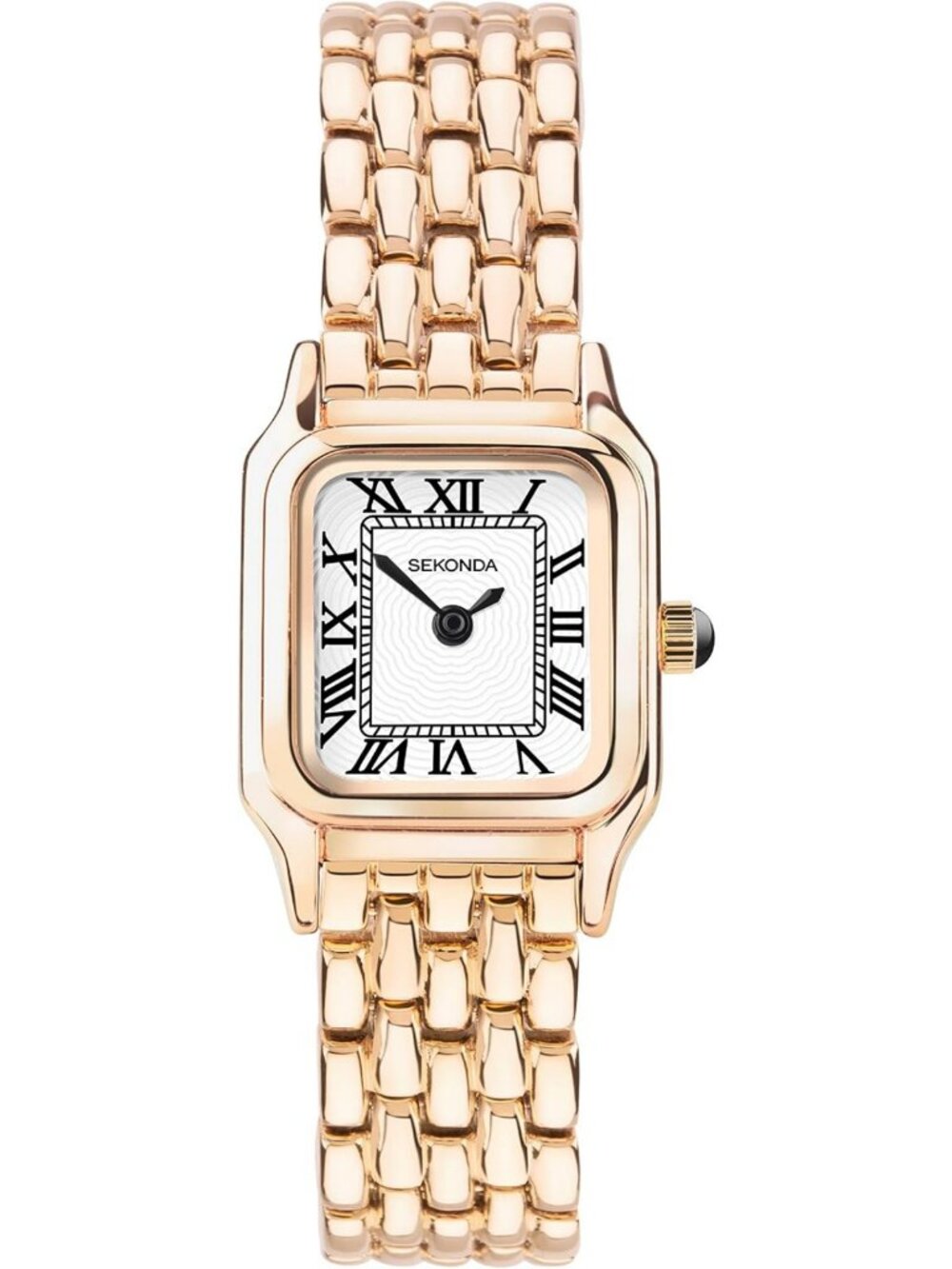 Stylish White Quartz Watch for Women, 20mm, Roman Numerals, Alloy Strap